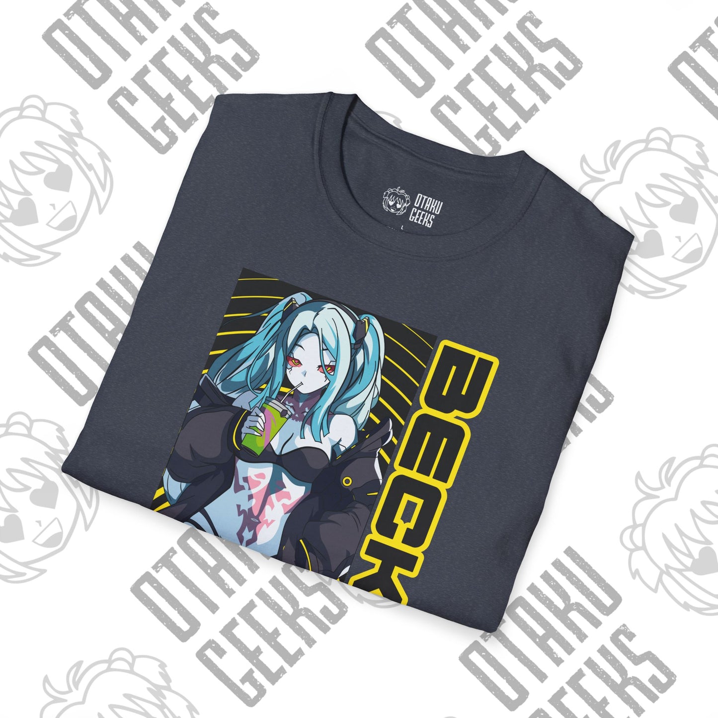 Cyberpunk Girl Tee — "Becka" Anime Sci‑Fi Graphic T-Shirt