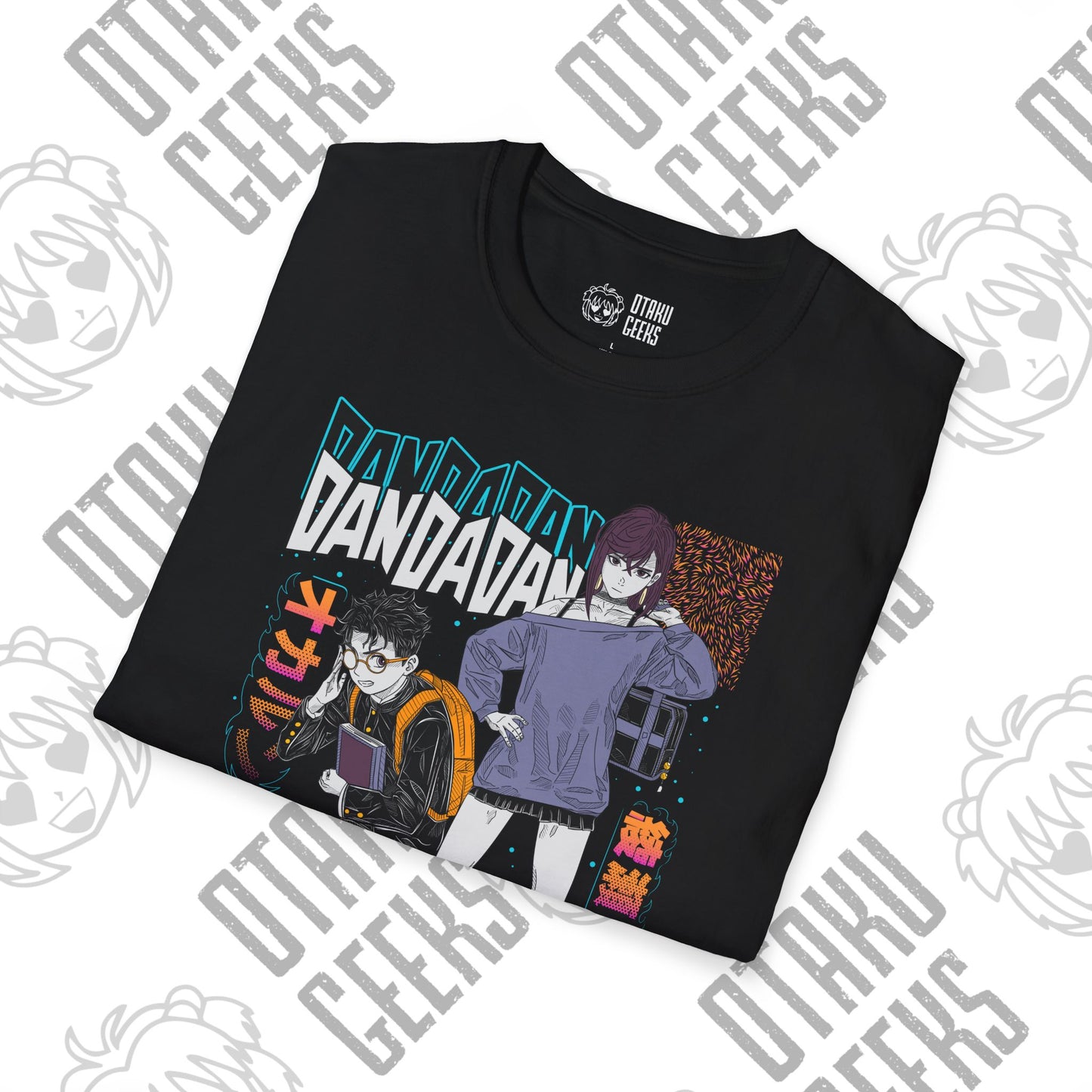 Dandadan Anime Graphic T-Shirt — Retro Neon Character Art