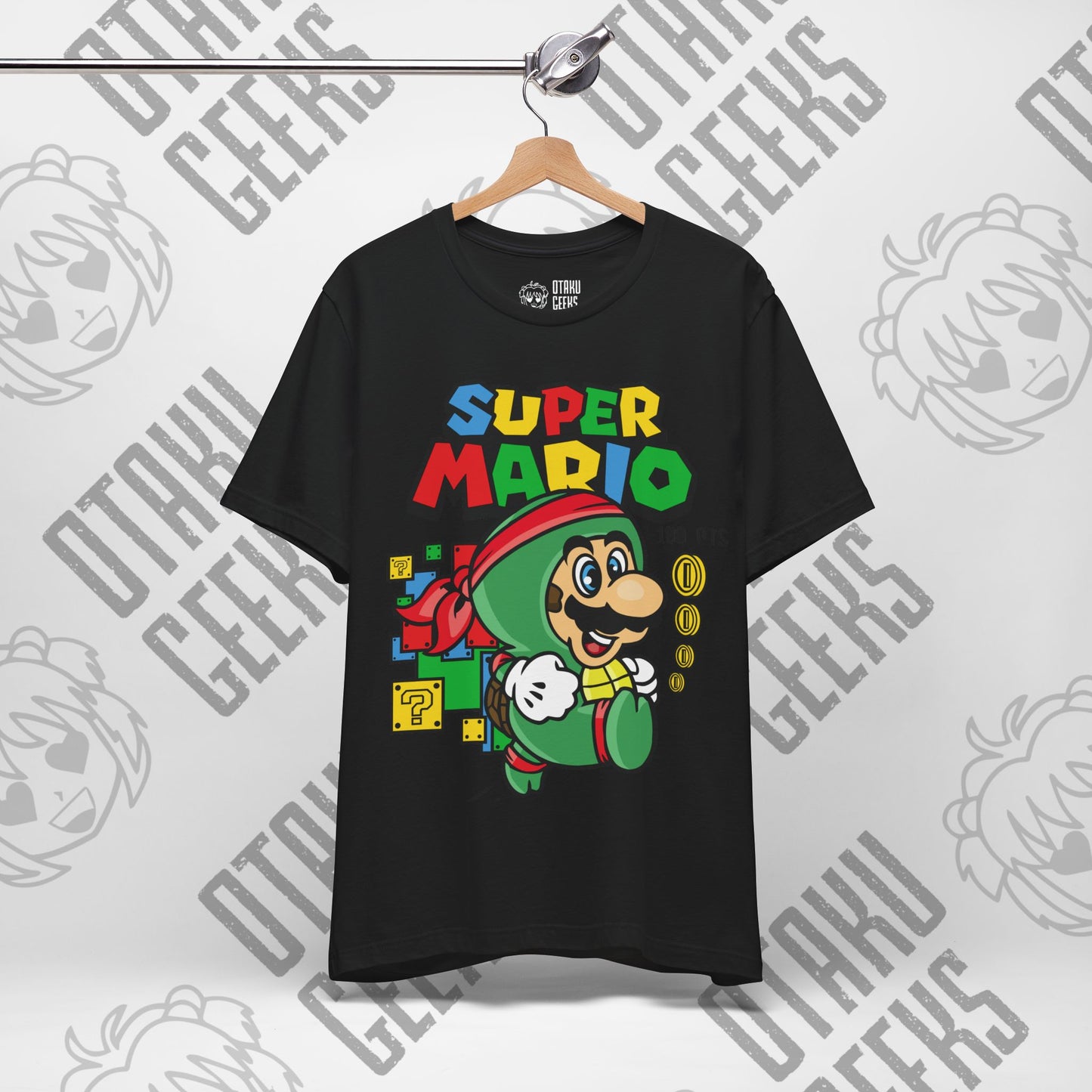 Mario as Ninja Turtle Unisex Jersey Short Sleeve Tee