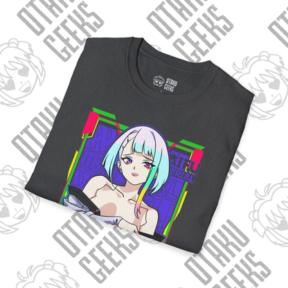 Anime Cybergirl T-Shirt — Neon Aesthetic Otaku Tee
