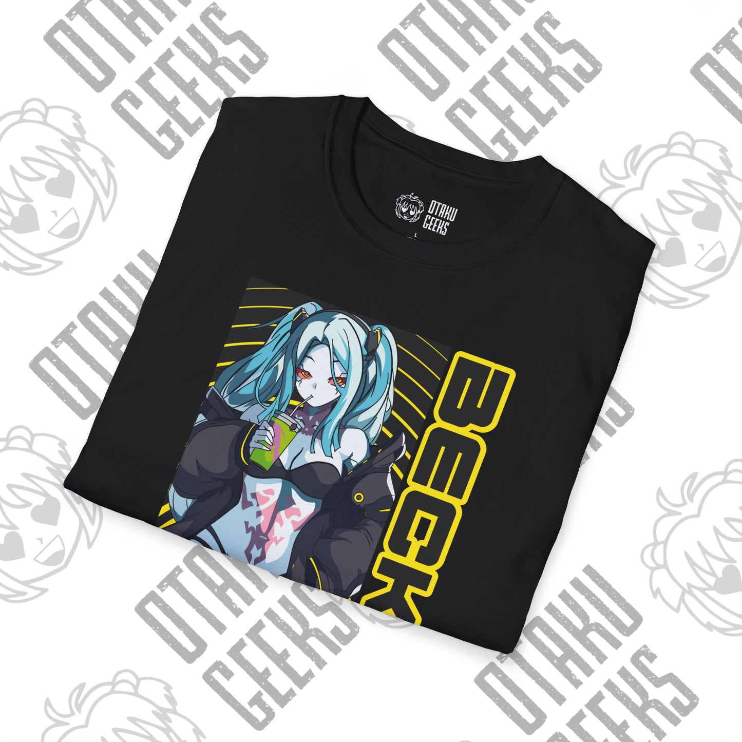 Cyberpunk Girl Tee — "Becka" Anime Sci‑Fi Graphic T-Shirt