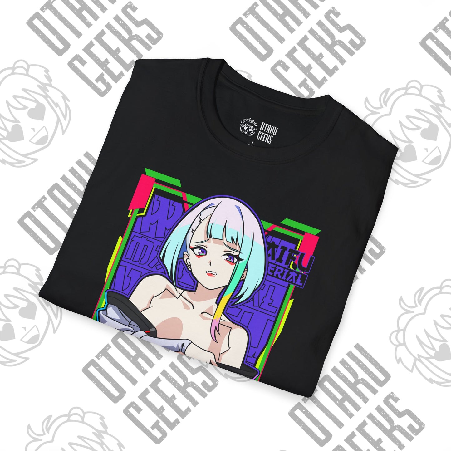 Anime Cybergirl T-Shirt — Neon Aesthetic Otaku Tee
