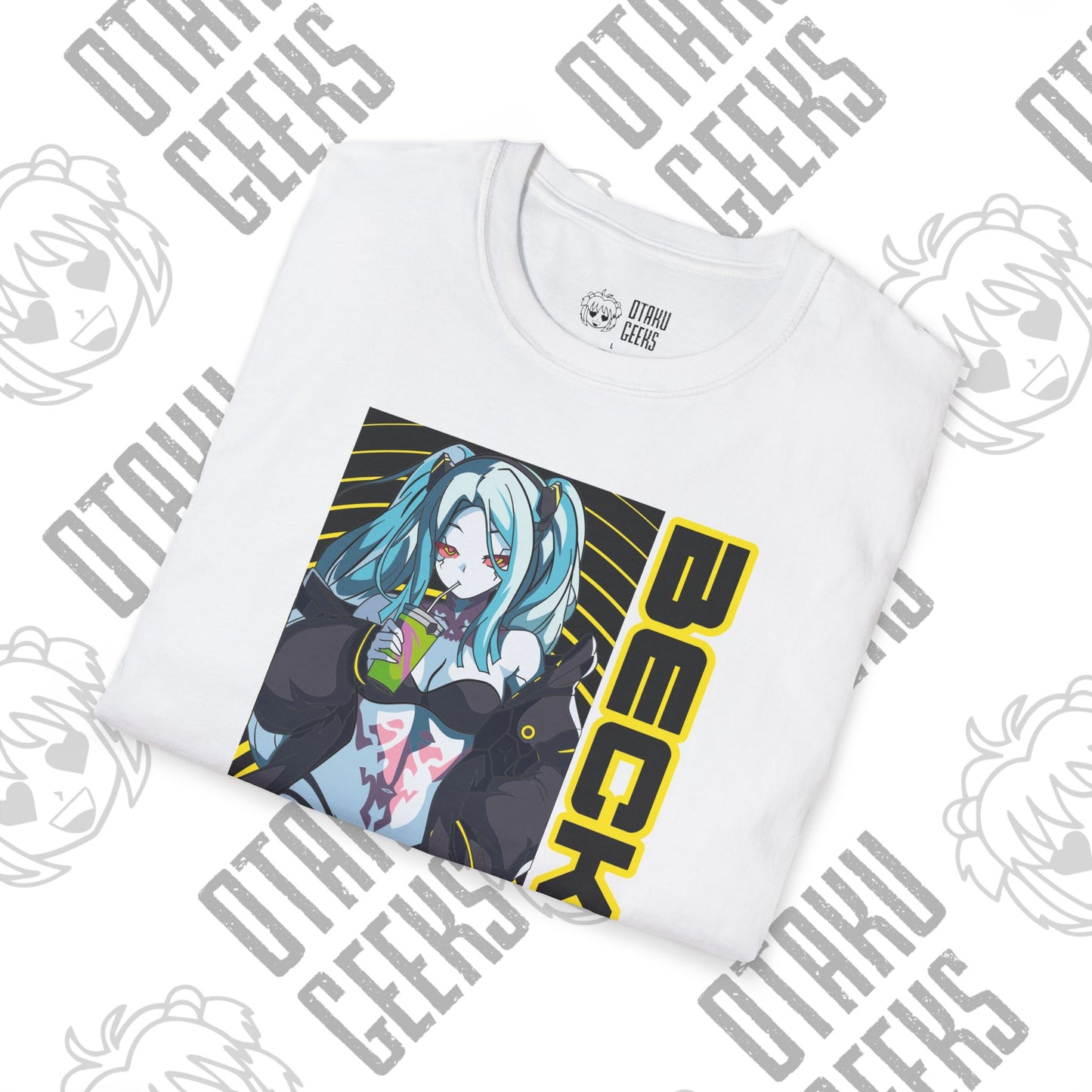 Cyberpunk Girl Tee — "Becka" Anime Sci‑Fi Graphic T-Shirt