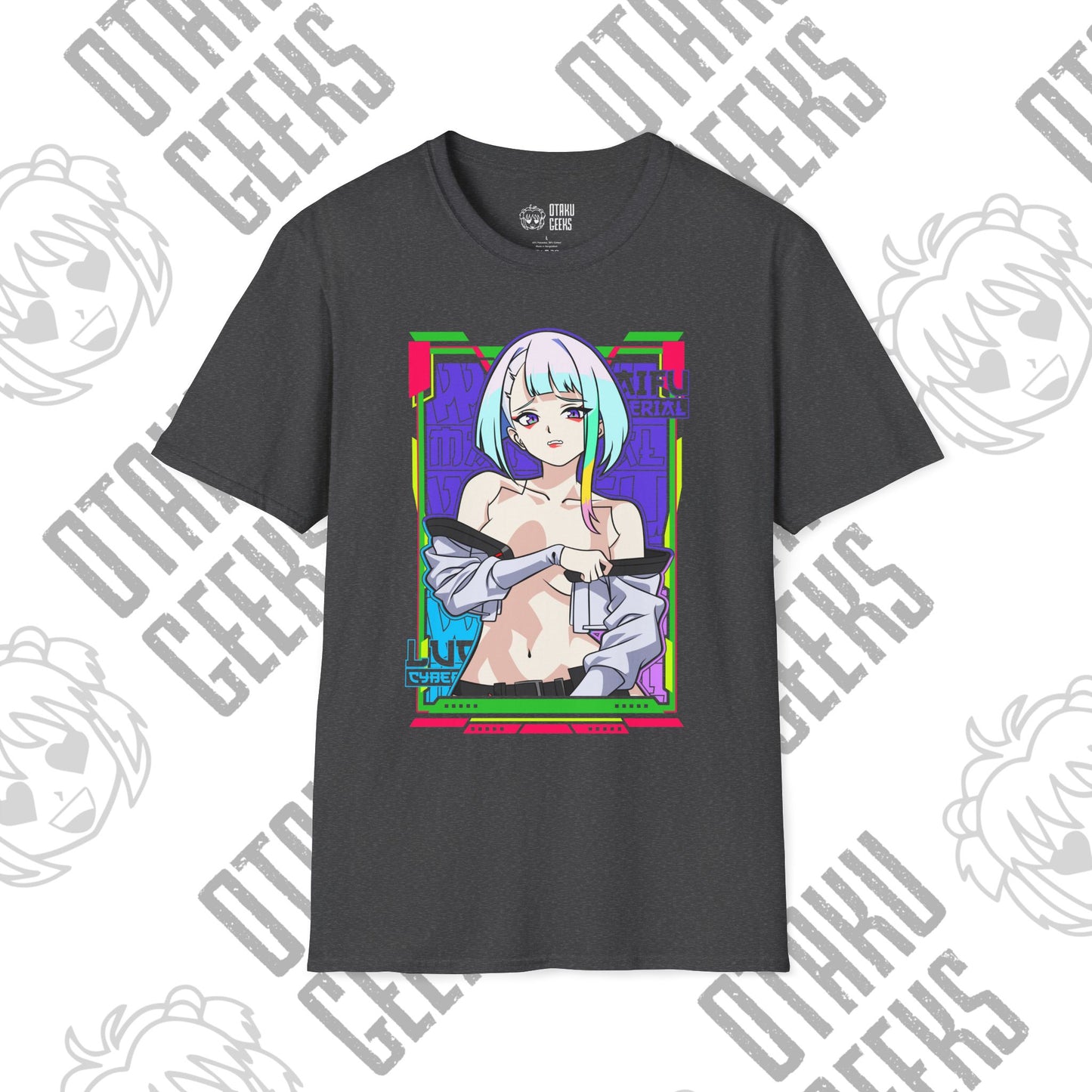 Anime Cybergirl T-Shirt — Neon Aesthetic Otaku Tee