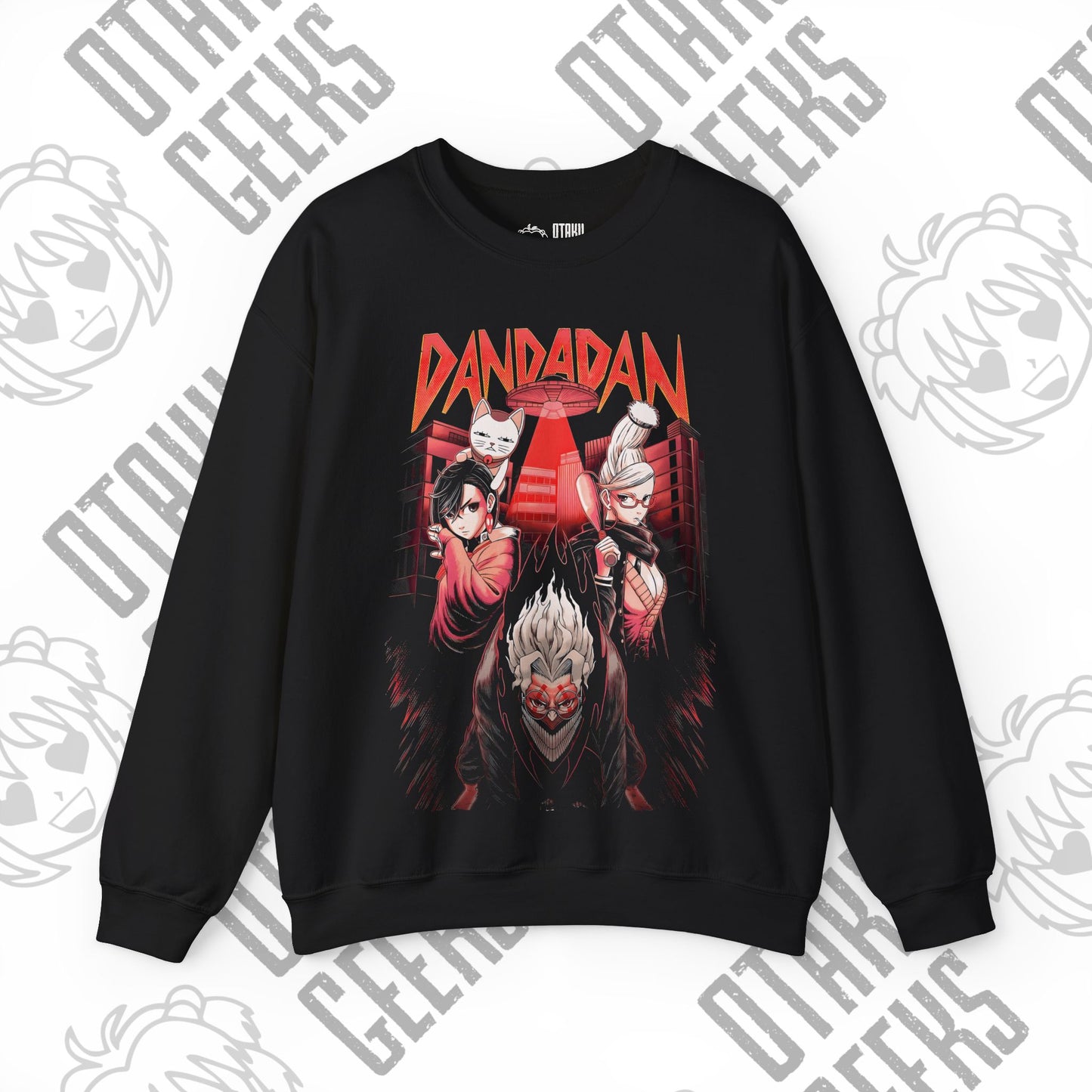 Dandadan Halftone Unisex Heavy Blend™ Crewneck Sweatshirt