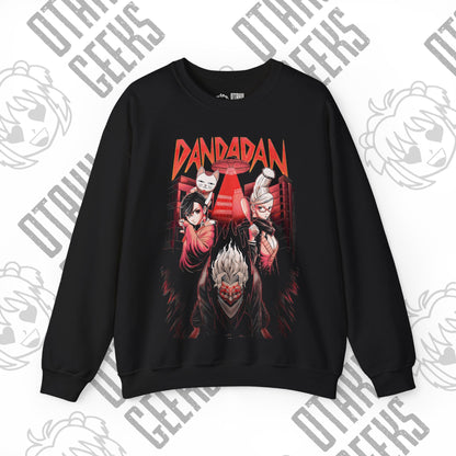 Dandadan Halftone Unisex Heavy Blend™ Crewneck Sweatshirt