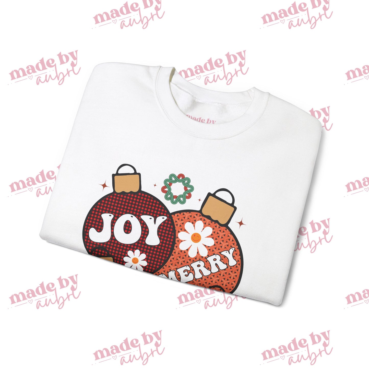 Joyful Vintage Christmas Crewneck Sweatshirt