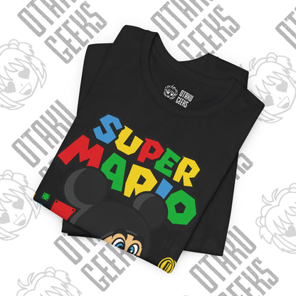 Mario as Mickey Unisex Jersey Short Sleeve Tee