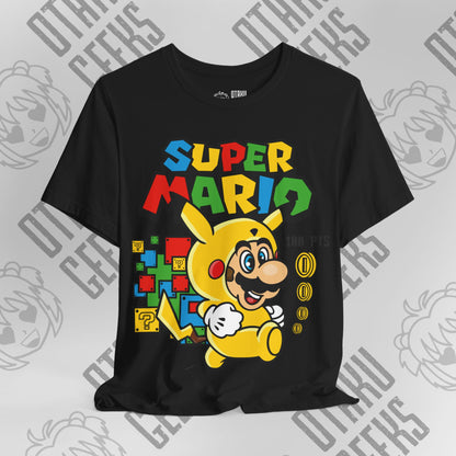 Mario as Pika Unisex Jersey Short Sleeve Tee