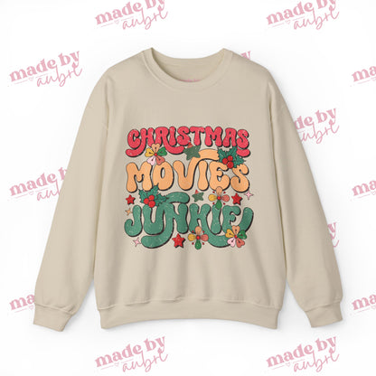 Christmas Movies Junkie Crewneck Sweatshirt