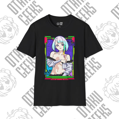 Anime Cybergirl T-Shirt — Neon Aesthetic Otaku Tee