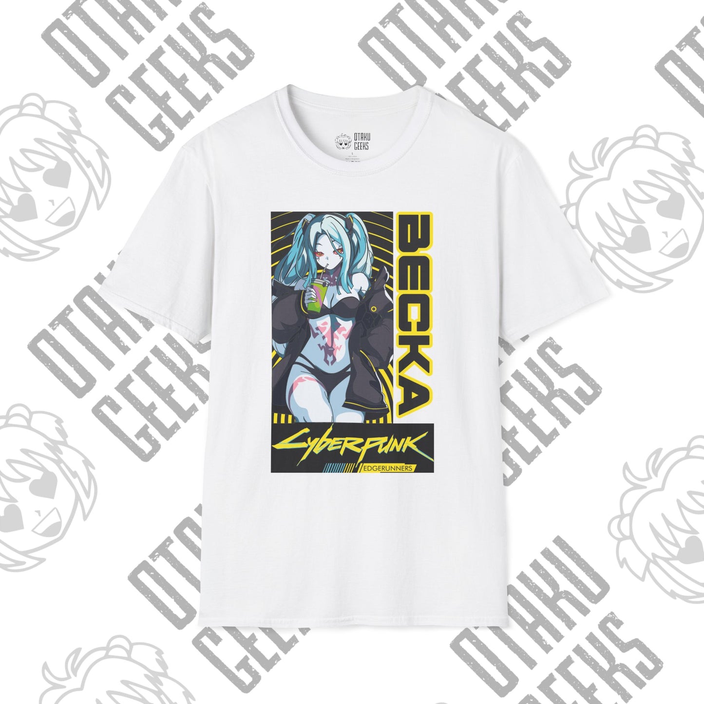 Cyberpunk Girl Tee — "Becka" Anime Sci‑Fi Graphic T-Shirt