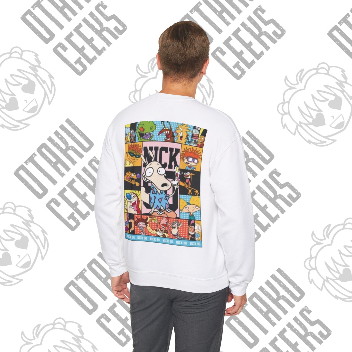 Nick 90 Unisex Heavy Blend™ Crewneck Sweatshirt - Retro Cartoon Graphics