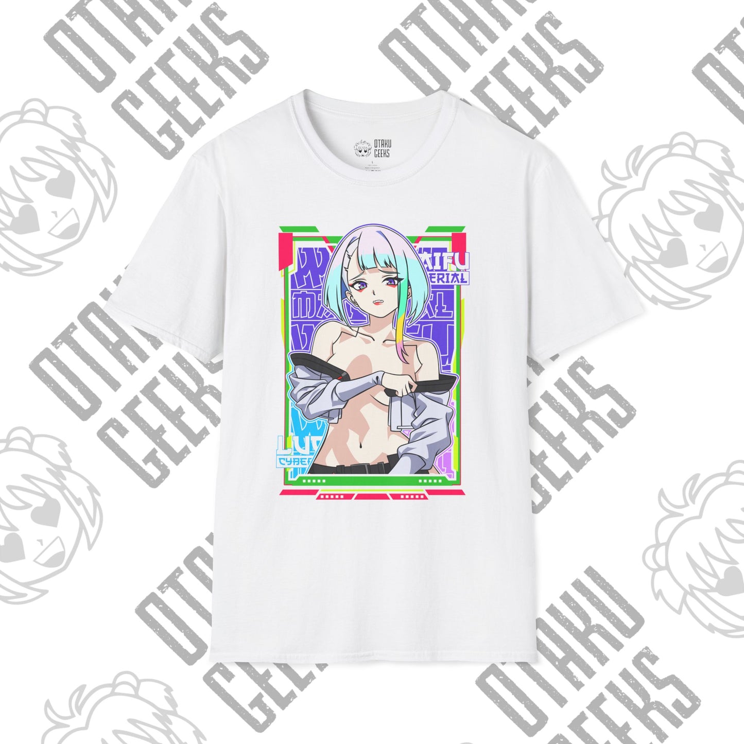 Anime Cybergirl T-Shirt — Neon Aesthetic Otaku Tee