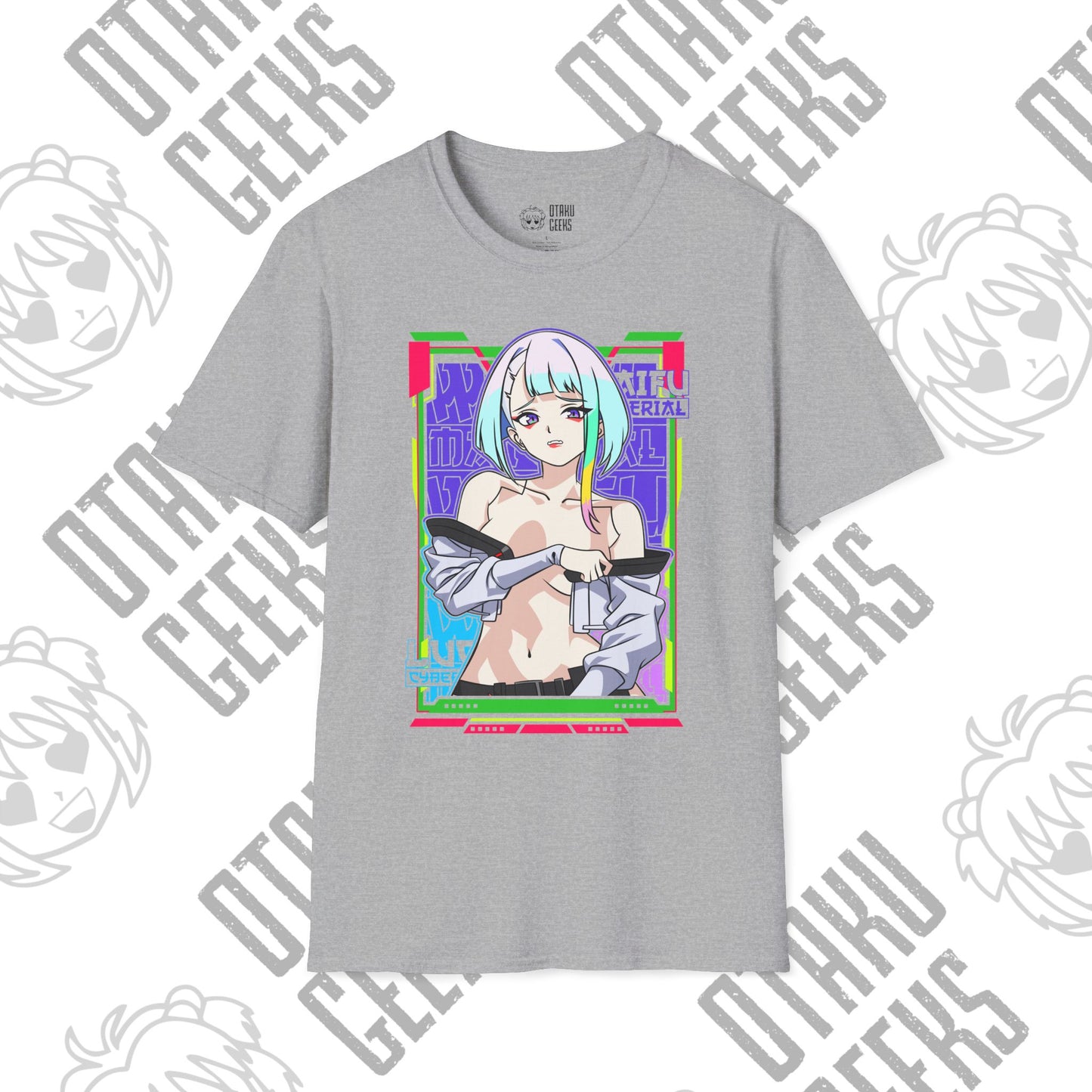 Anime Cybergirl T-Shirt — Neon Aesthetic Otaku Tee