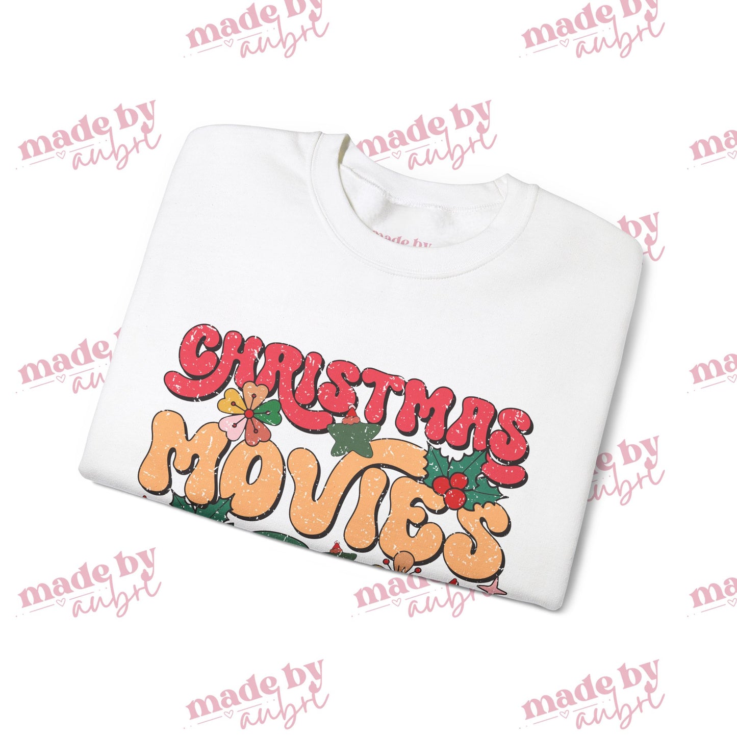 Christmas Movies Junkie Crewneck Sweatshirt