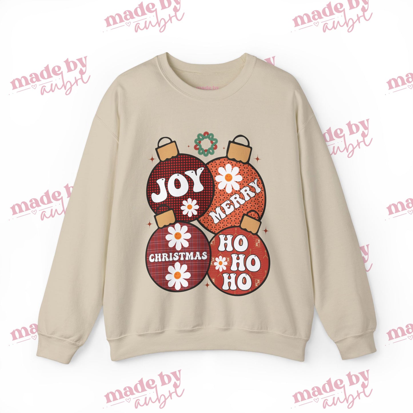 Joyful Vintage Christmas Crewneck Sweatshirt