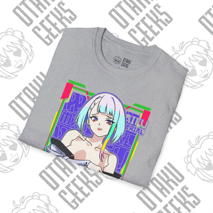 Anime Cybergirl T-Shirt — Neon Aesthetic Otaku Tee