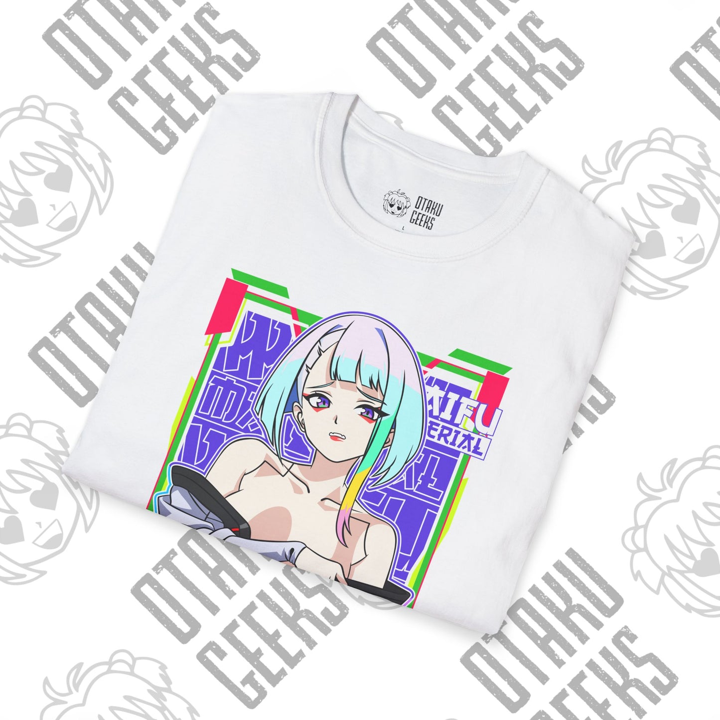 Anime Cybergirl T-Shirt — Neon Aesthetic Otaku Tee