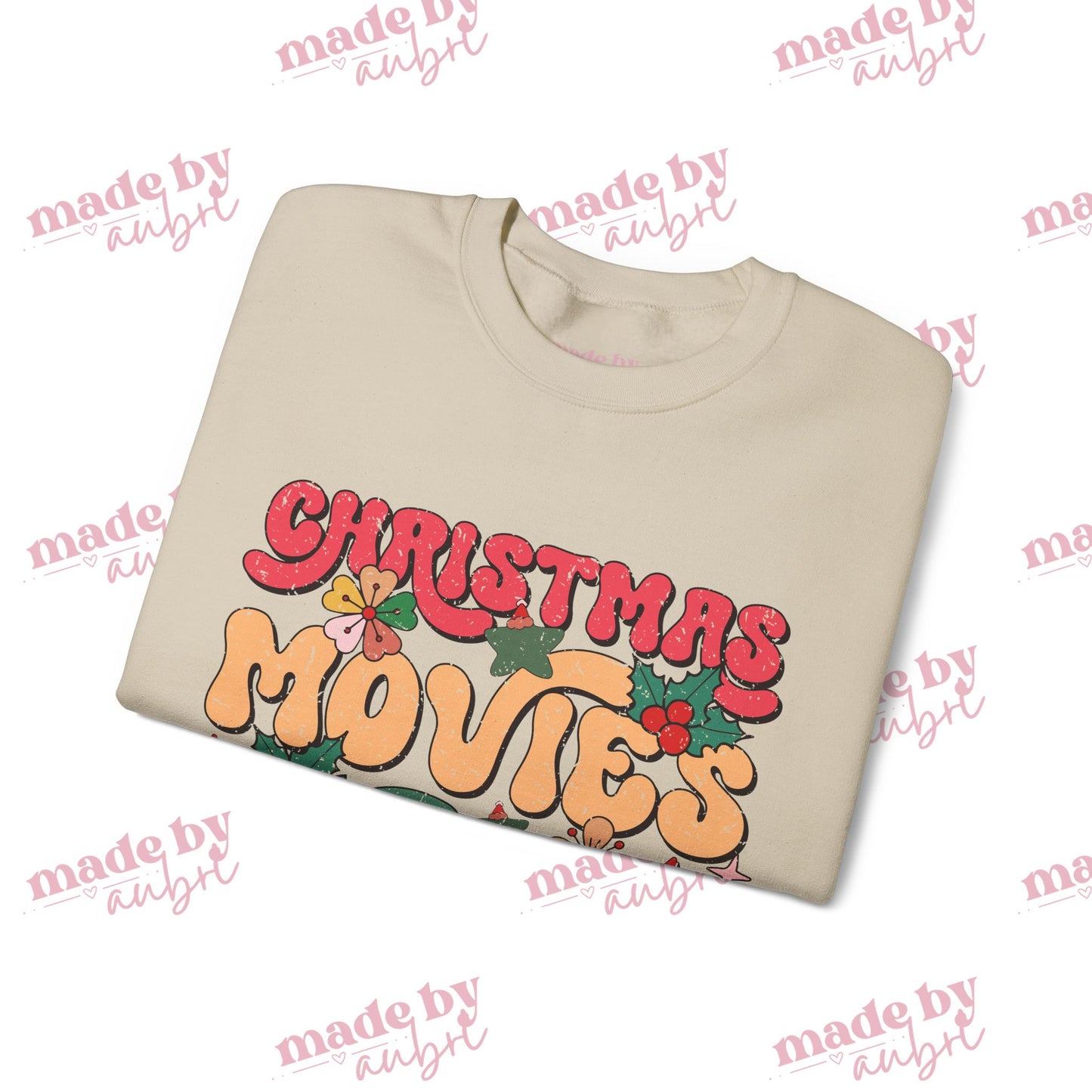 Christmas Movies Junkie Crewneck Sweatshirt