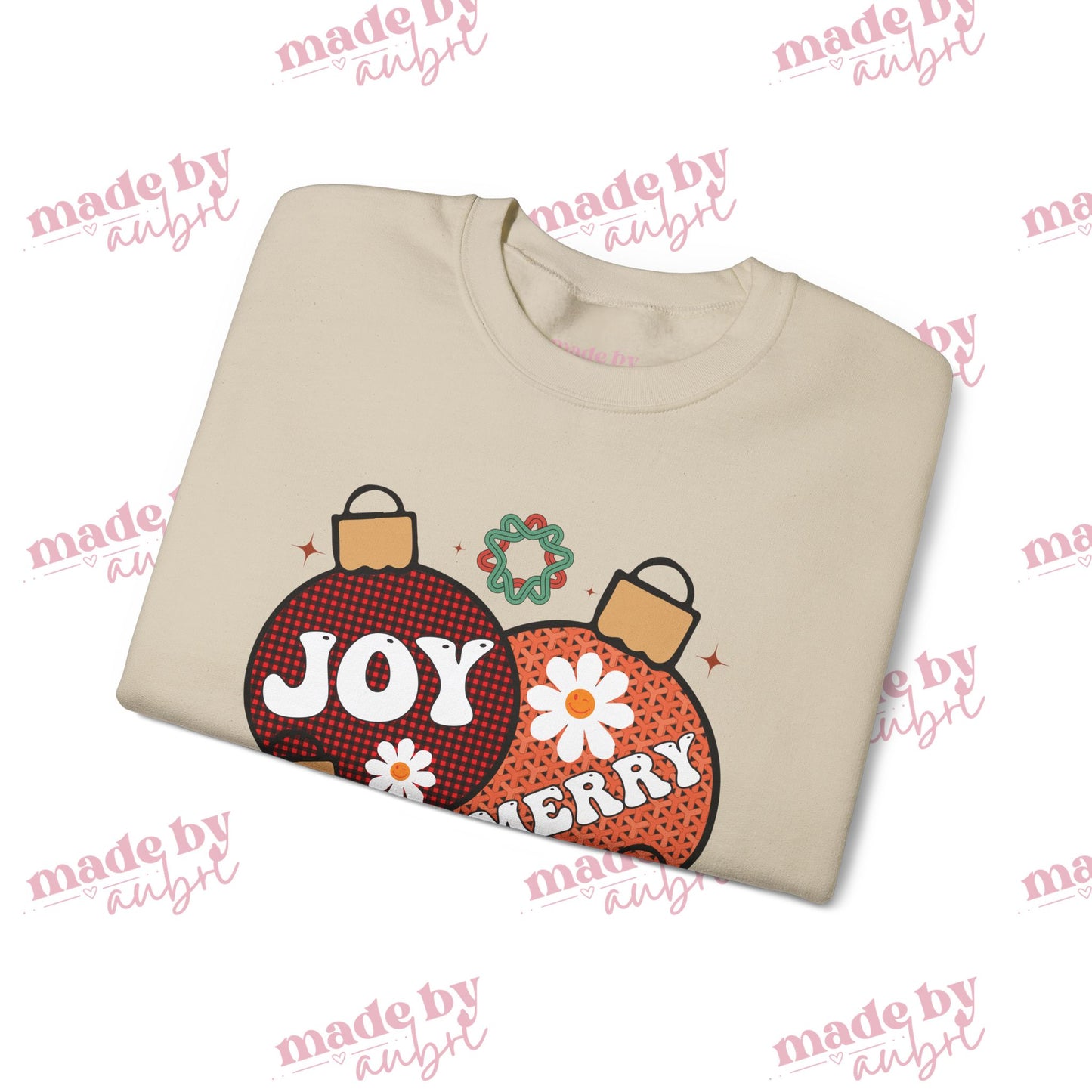 Joyful Vintage Christmas Crewneck Sweatshirt