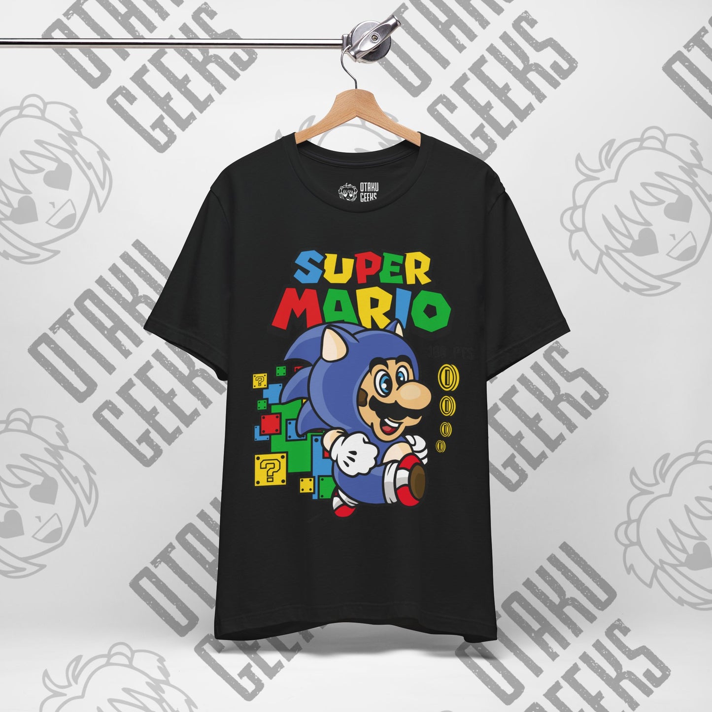 Mario as Sonic Unisex Jersey Short Sleeve Tee