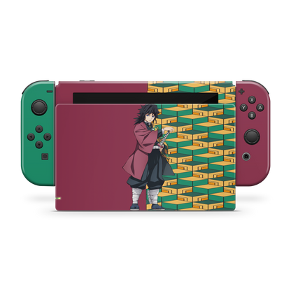 Giyu Tamioka Switch Skin | Demon Slayer - Otaku Geeks